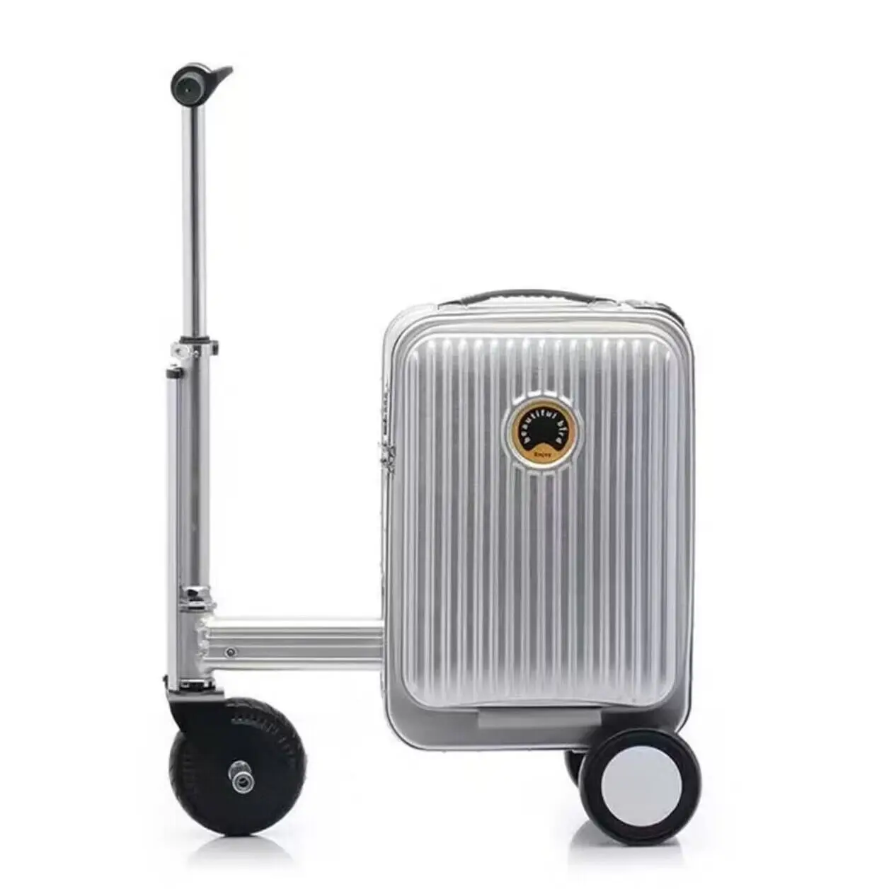Electric Luggage with Smart Reverse and Forward Function for Walking, Riding, Traveling Trolley Case with Electric Driving