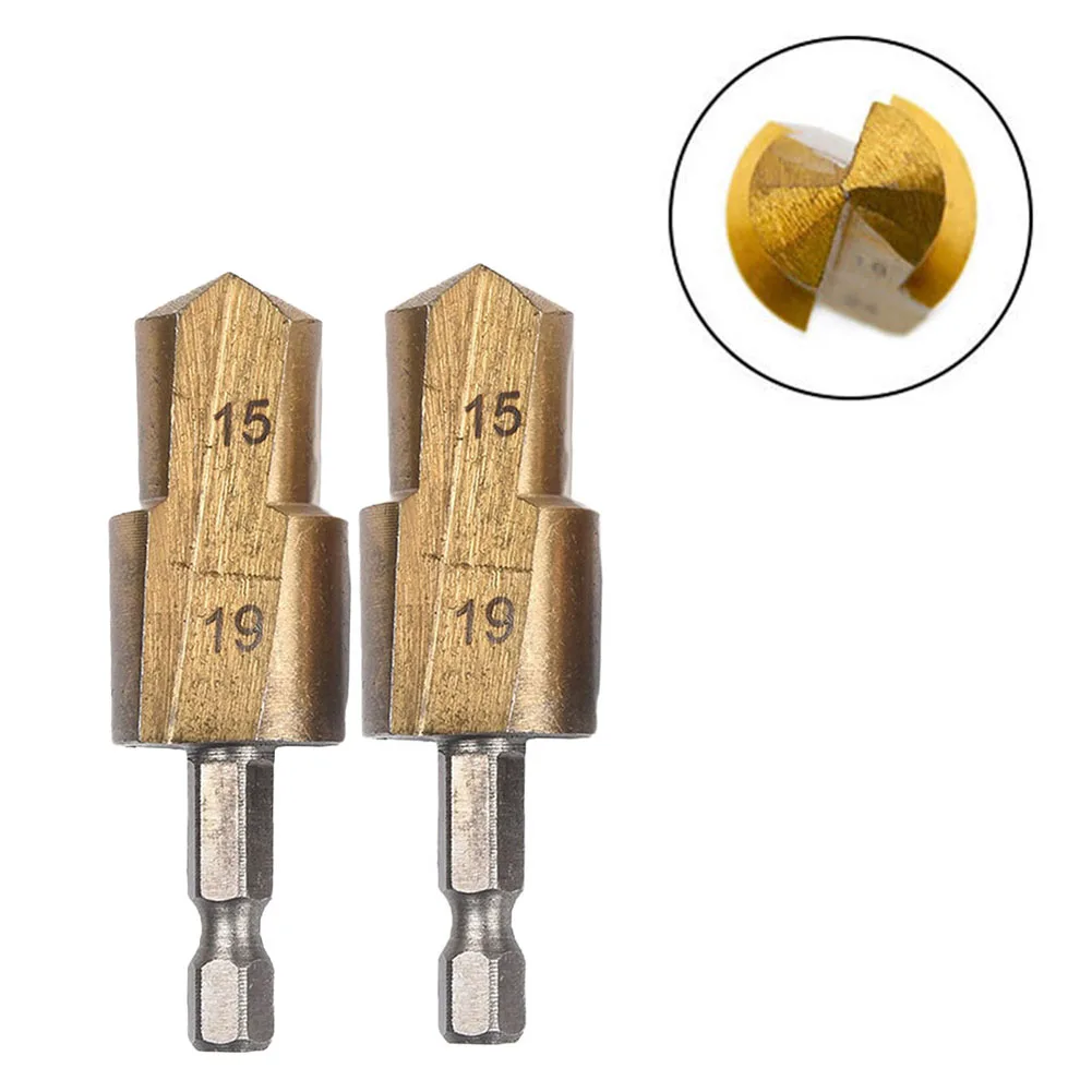 

2pcs PPR Lifting Drill Bit Hex Shank Water Pipe Expansion Punch Connection Tool 20/25/32mm Plumber Water Pipe Puncher Drill Bit
