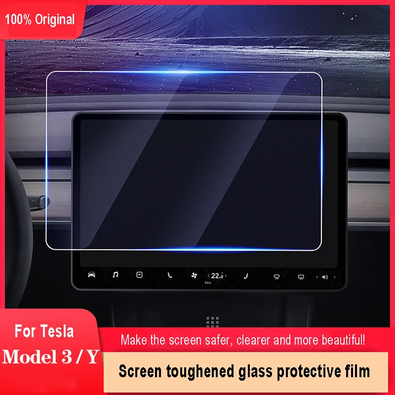 Car Accessories Screen Toughened Protective Film Control Navigation Screen Protective Explosion-proof Film For Tesla Model 3/Y