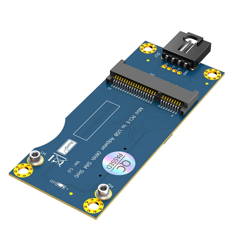

Mini PCI-E To USB Adapter With SIM Card Slot For WWAN/LTE Module