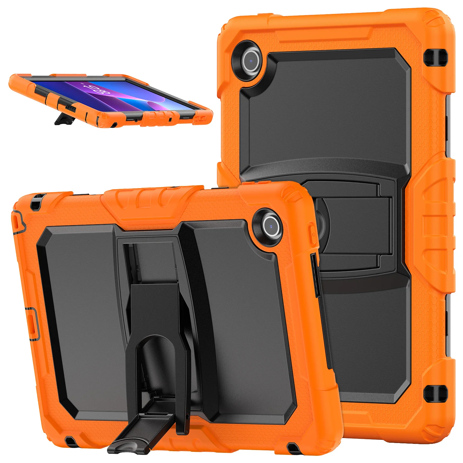 

Противоударный чехол-подставка для Lenovo Tab 10,1 2025 TB-311XU для Lenovo Tab K10 2nd TB311FU 10,1 дюйма, силиконовый чехол с защитной подставкой для ПК