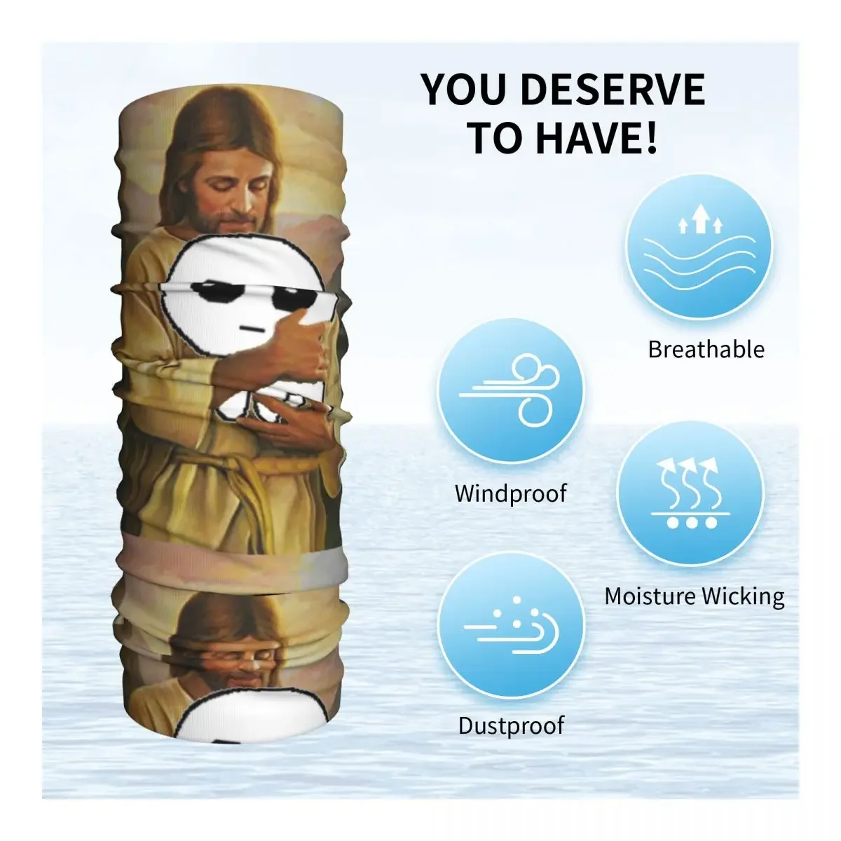 Holding Autism  Tbh  Bandana Neck Warmer Men Women Winter Ski Hiking Scarf Gaiter Yippee Face Cover