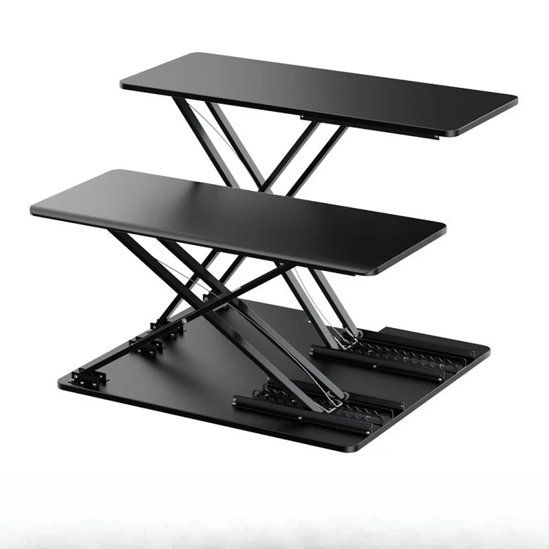 Folding desktop notebook holder, mobile simple desktop computer heightening rack