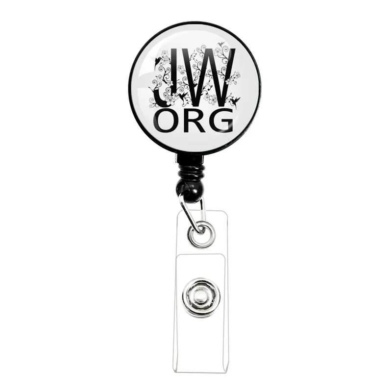 Best Life Ever JW.ORG Jehovah\'s Witnesses Black/White Retractable Badge Reel Work Card Clip ID Name Card Display Tag Staff Card