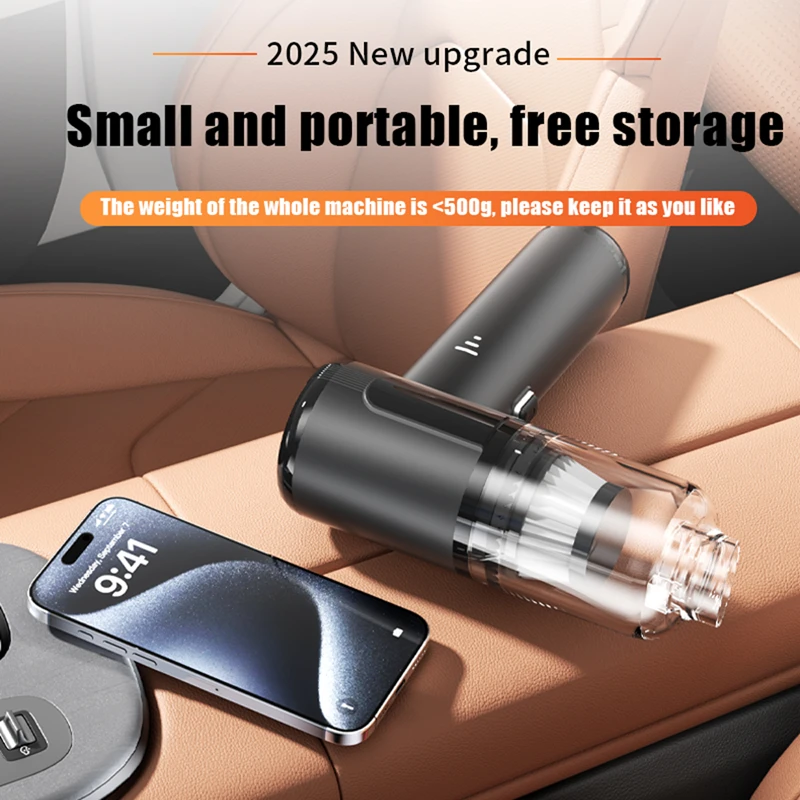 Xiaomi 15000pa Car Vacuum Cleaner Wireless Charging For Cars High Suction Power For Home Use Handheld Mini Car Vacuum Cleaner