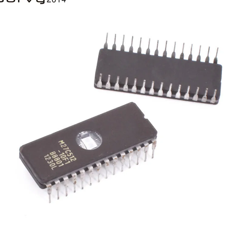 10 pcs M27C512-10F1 M27C512 27C512 eprom, Uv 512 KBIT DIP-28 IC integrated circuit