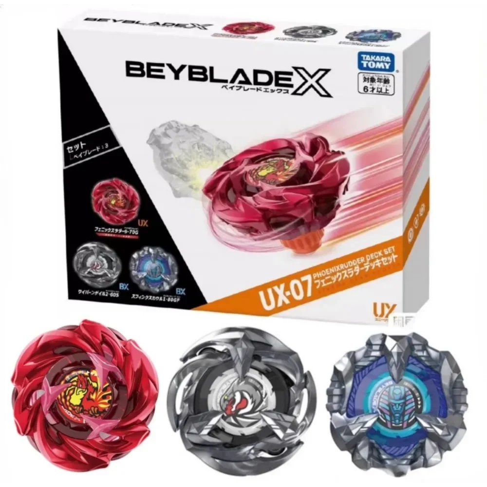 Takara Tomy Beyblade X UX-07 Phoenix Ladder Deck Set