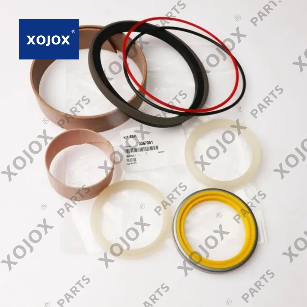 XOJOX 336-7351 Комплект уплотнений цилиндра нагрузки, совместимый с деталями машин Caterpillar 621H 623H 627H (3367351)