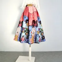 Spring Summer Vintage All-match Women's Clothing A-line Loose Casual Skirt 2024 New Temperament Streetwear New Tutu Skirt C58