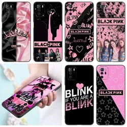 B-Blackpink Kpop Girls Black Silicone Phone Case For Xiaomi Redmi Note 10 11 11S 12 13 Pro 4G Plus 11T 5G 10S 12S