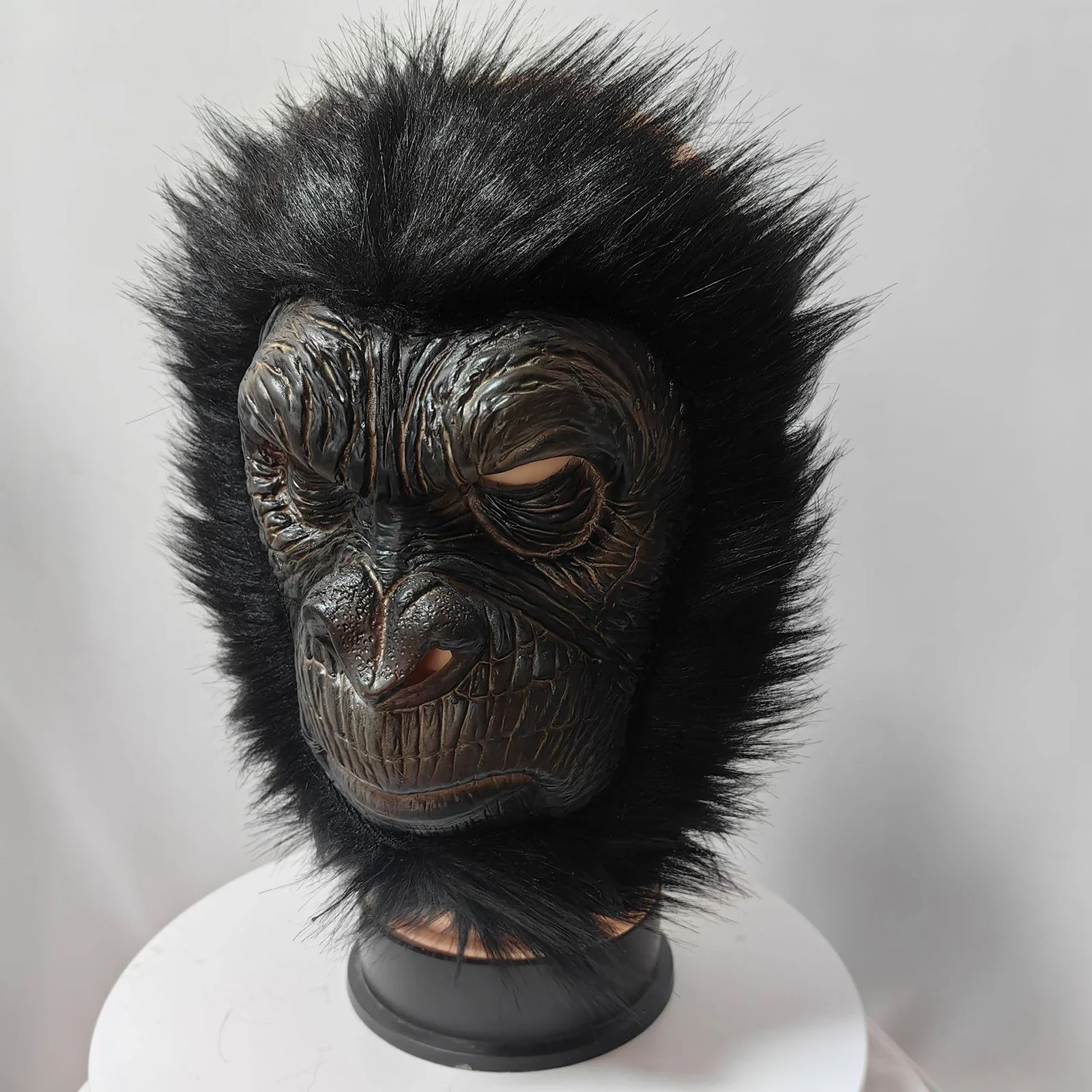 King Kong Monkey Masks Halloween Chimpanzee Monkey Facewear Funny Animal Head Cosplay Headwear Party Masquerade Costume Props