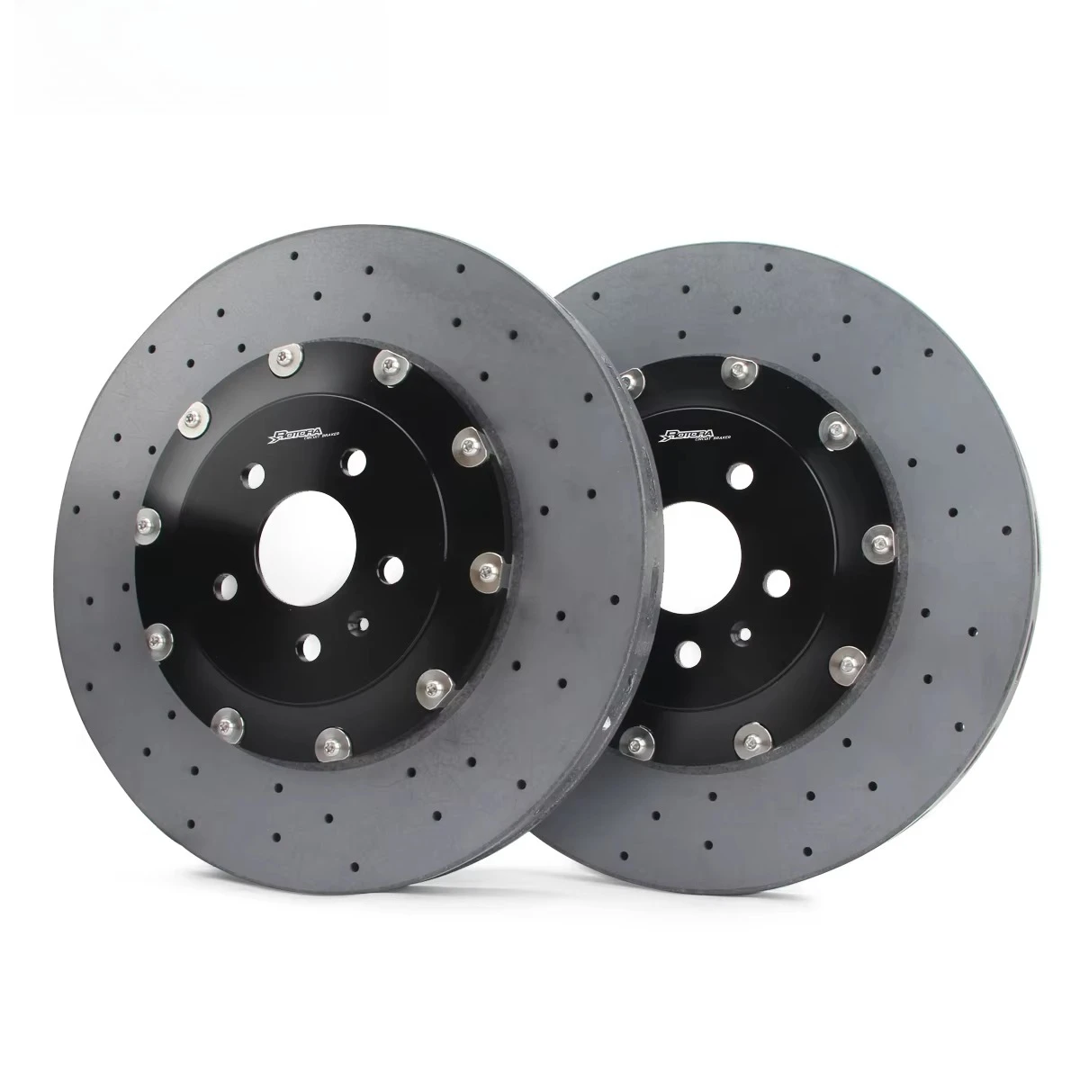 

Carbon Fiber Ceramic Brake Discs 380, 400, 410mm, Suitable for 4-piston to 10-piston, Original Replacement