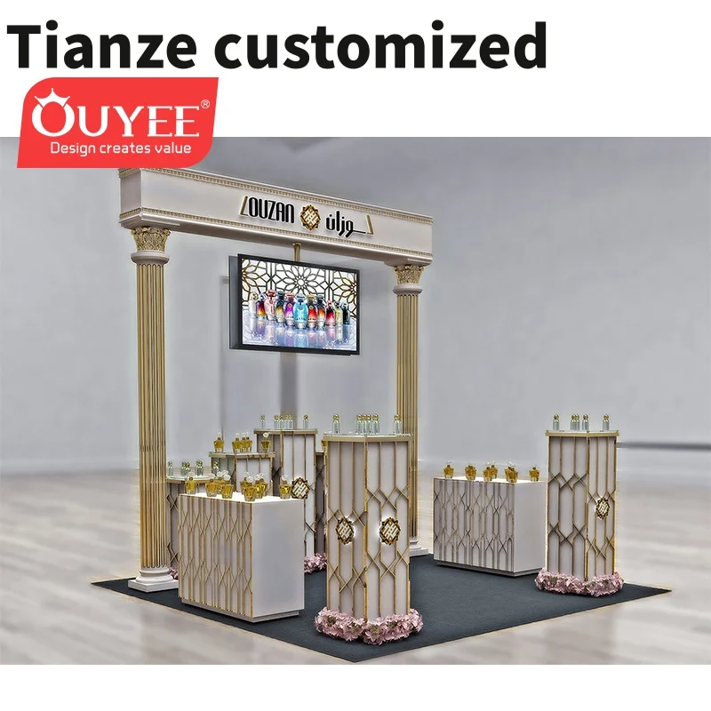 

Customized-Shopping Mall Luxury Display Furniture Perfume Display Stands Kiosk/Booth