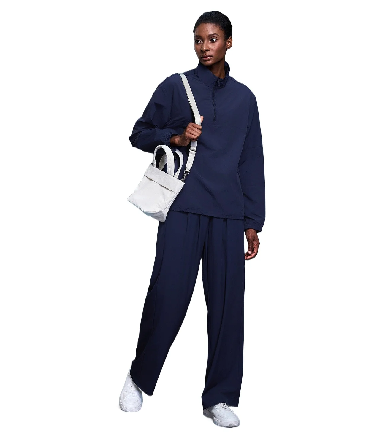 เสื้อแจ็คเก็ตออกกำลังกายกลางแจ้งกันน้ำสำหรับผู้หญิง แขนยาว คอตั้ง กันลม มีซิปครึ่งตัว สำหรับฤดูใบไม้ร่วง พร้อมโลโก้แบบกำหนดเอง