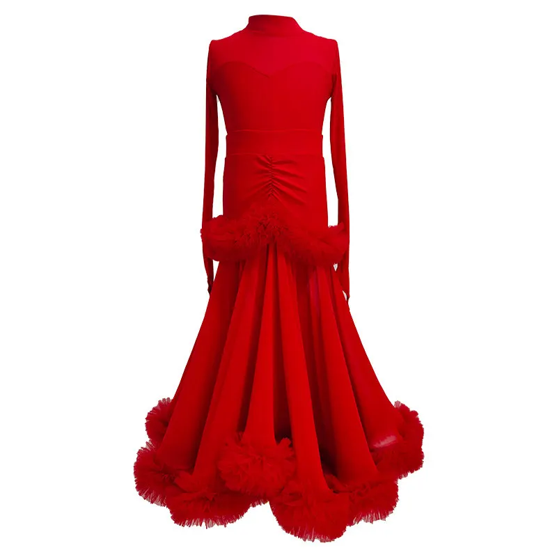 Robe moderne, nouvelle danse de salon pour femmes, valse, danse de salon, danse carrée, grande performance de robe pivotante, tenue de compétition