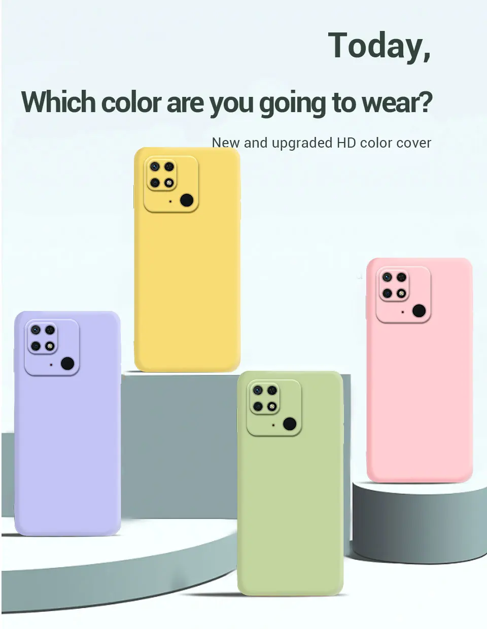 Silikon-Handyhülle für Xiaomi Redmi 10C 10A 9A 9C NFC 12c Redmi Note 10 10S 11 11s 12s 12 Pro 5G A1 A2 Plus Schutzhülle – Detail 2
