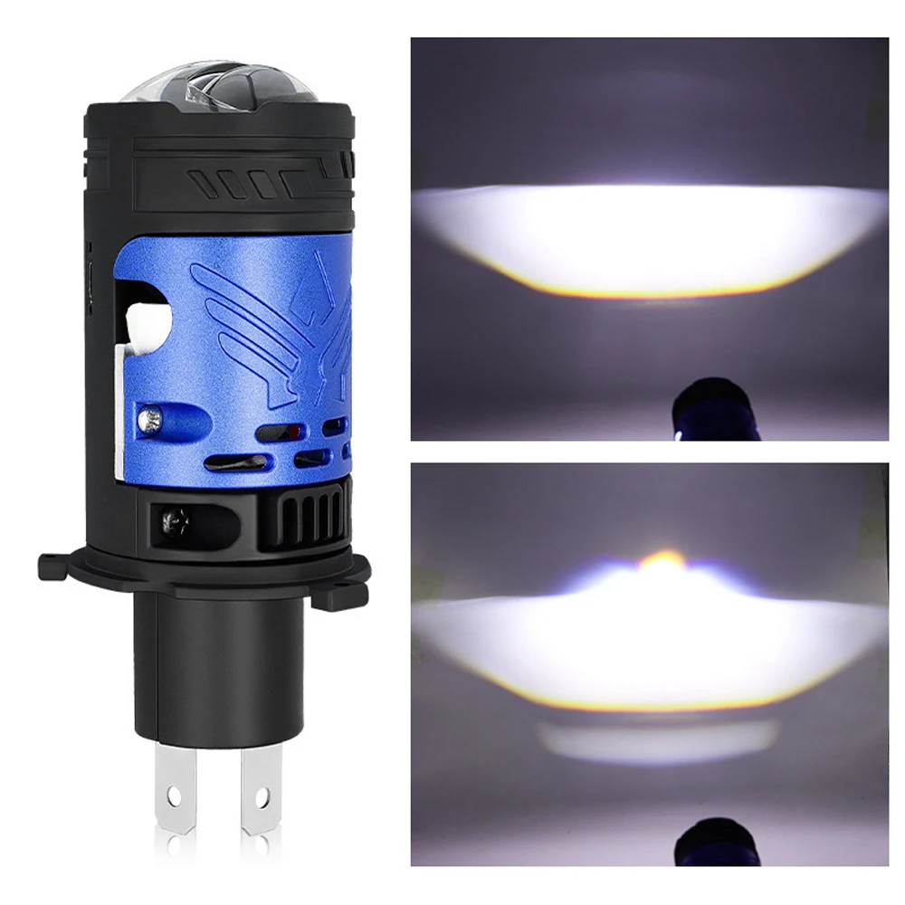 2pcs H4/9003/HB2 6500K 130W LED Headlight With Projector Len Bulb Turbo fan LED Lamp Plug 9-16V High Low Beam Apply to Car