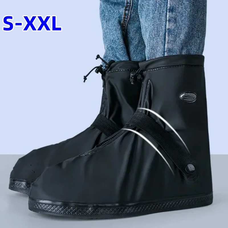 S-XXL Rainproof Anti-Slip Reusable Boots Shoes Pants Cover Legs Protection Cycling Hiking Waterproof Rain Snow Sand Boot Cover