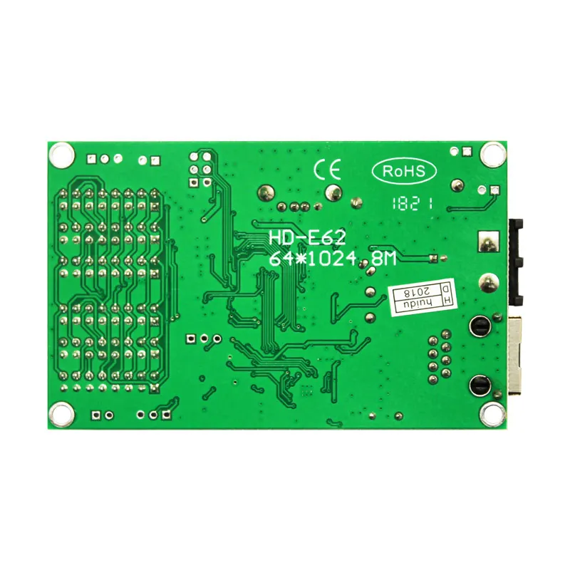 HUIDU HD-E62 Async Placa de controle LED de cor única e dupla para exibição de tela LED de publicidade externa