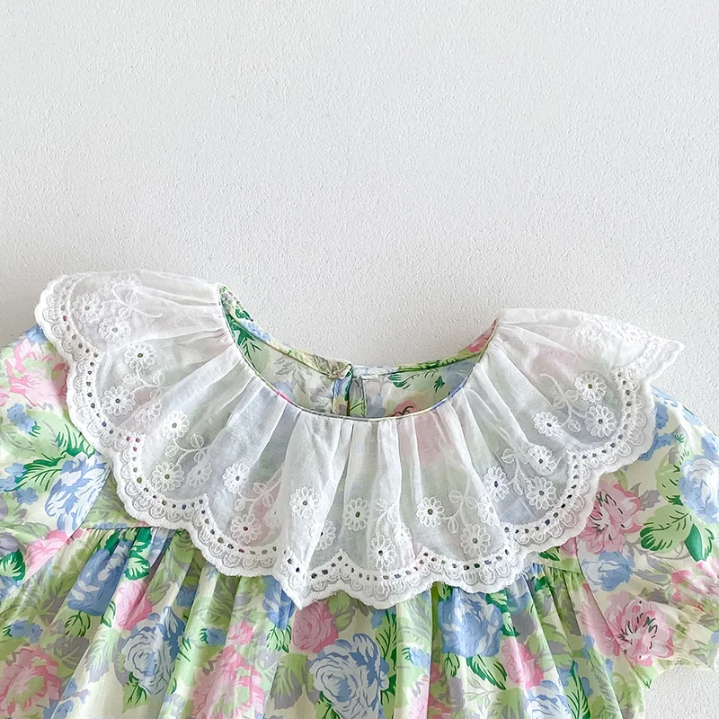 Ropa de verano para niña pequeña, mono de manga corta con estampado de algodón, pelele para recién nacido de 0 a 24 meses, novedad de 2024