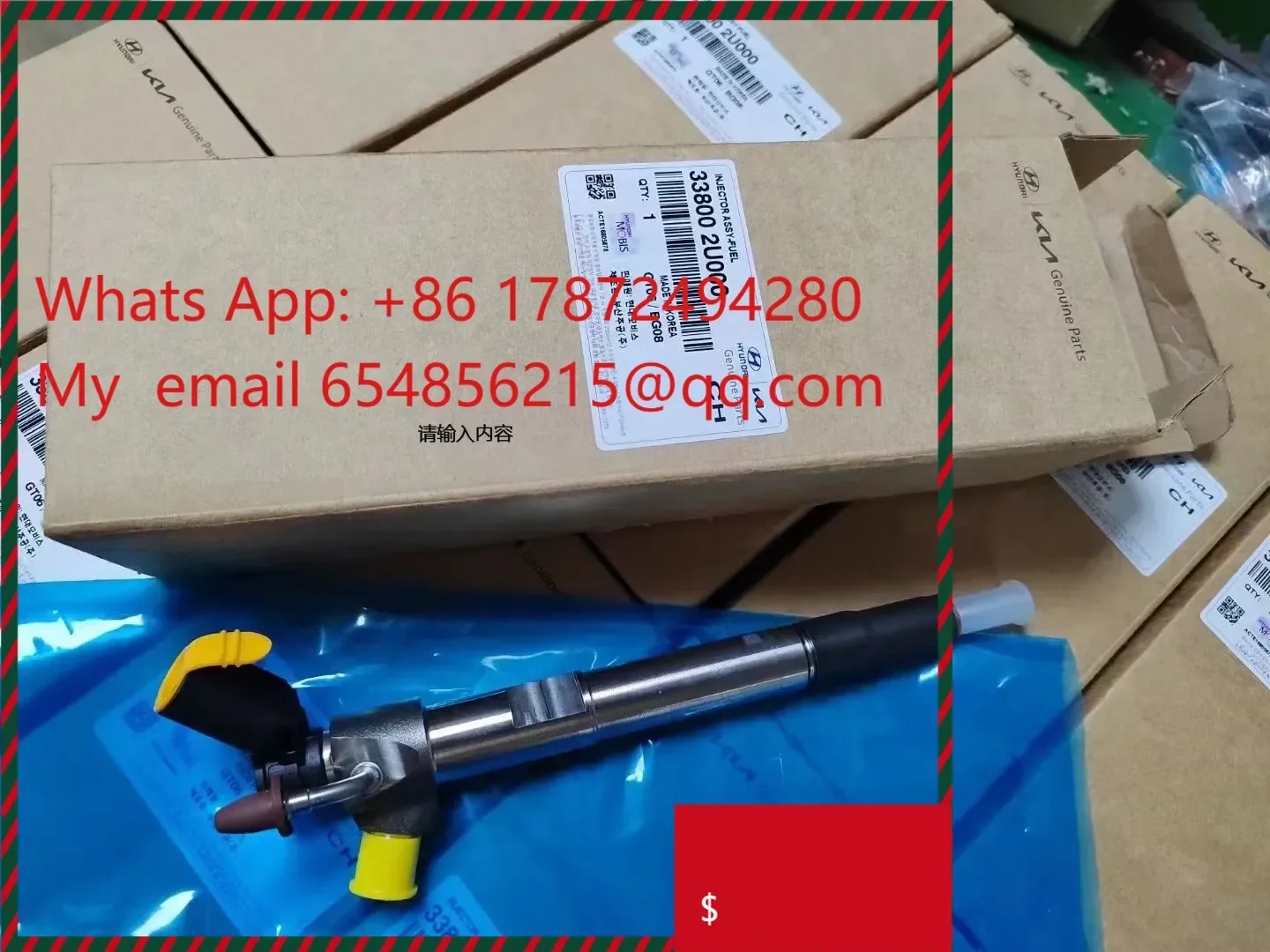 Genuine Common Rail Injector 33800-2U000 100% Original Fuel Injector Hot Sale