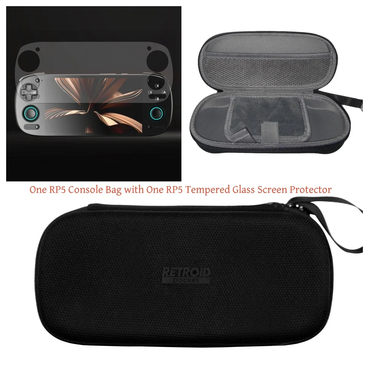 EAEY Portable Retroid Pocket 5 Case Storage Bag Handheld Offical RP5 Retroid Pocket 5 Protective Cases Bags Accessories Box Gift
