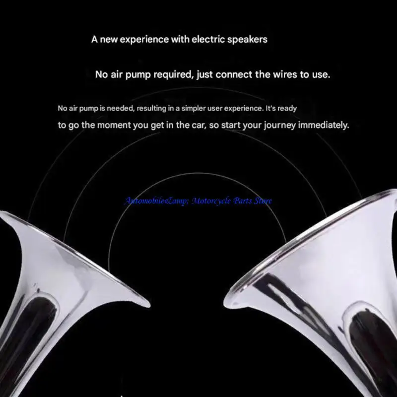 

H7BD Standard Vehicle Horn 150dB Very Loud Noise Strong Metal Build Simple Installation For Multiple Applications