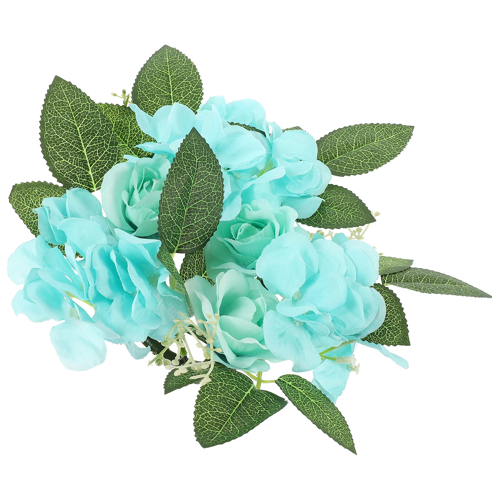 

Artificial C Burgundy Spring Rings Wedding Table Centerpiece Flower Wreaths Premium Material Realistic Flowers Easy