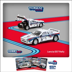 (Pre-order) Tarmac Works 1:64  Lancia 037 Rally Rally Monte Carlo 1983 Winner white#1 Diecast Model Car