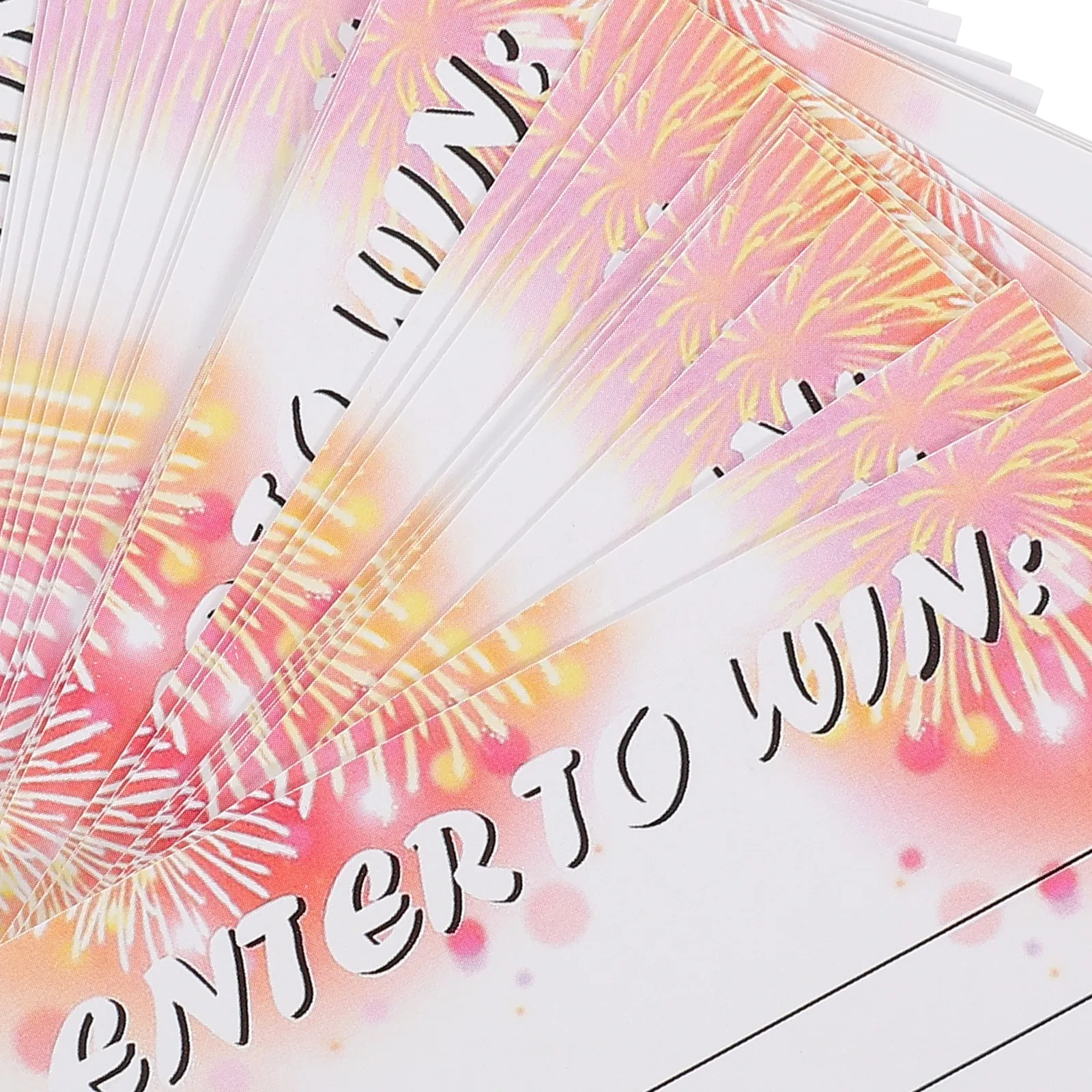 

100 Sheets Multi-Use Blank Raffle Cards Raffle Ticket Sheets for Events Lotteries Trade Shows Entry Form Cards