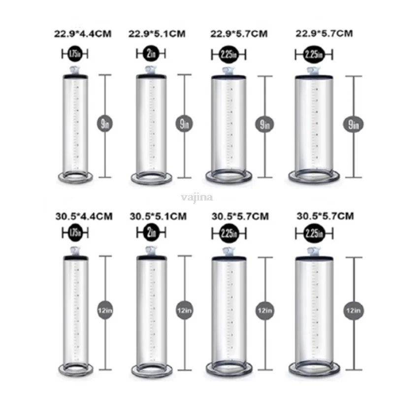 Male Acrylic Penis Pump Manual Penis Enlarger Sex Toys For Man Vacuum Pump Adults Sex Products Male Masturbation Penile Trainer