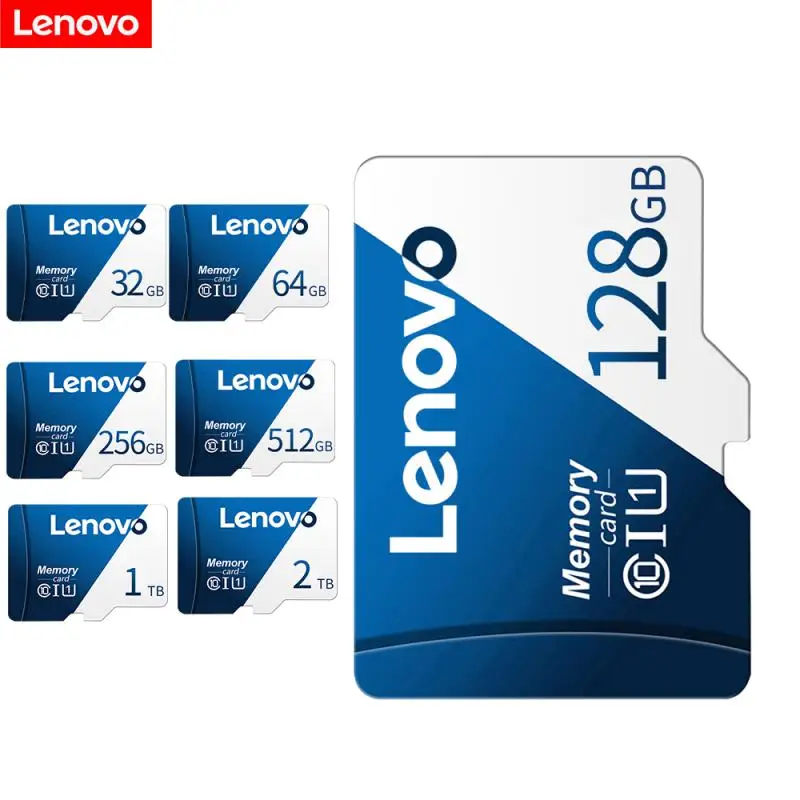 Lenovo Class 10 Memory Card 8GB 16GB 32GB 64GB 128GB 256GB 4k HD Micro TF SD Flash Cards Waterproof For Phone Camera