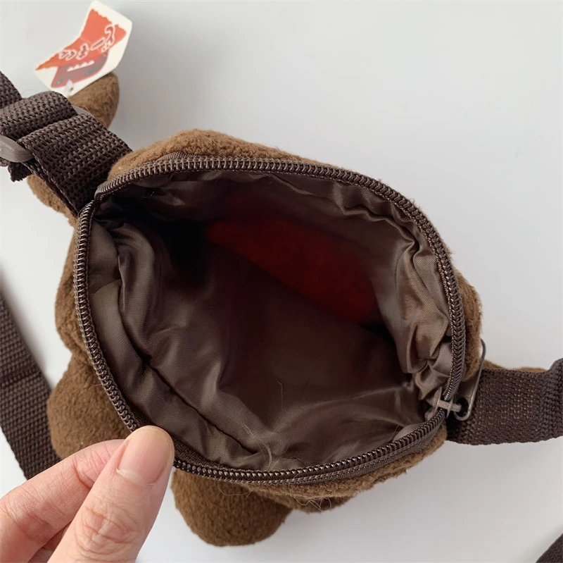 Domo Kun pluszowe torby Crossbody średnie Kawaii śliczna torba na telefon małe torby listonoszki na ramię dla dzieci chłopcy dziewczęta