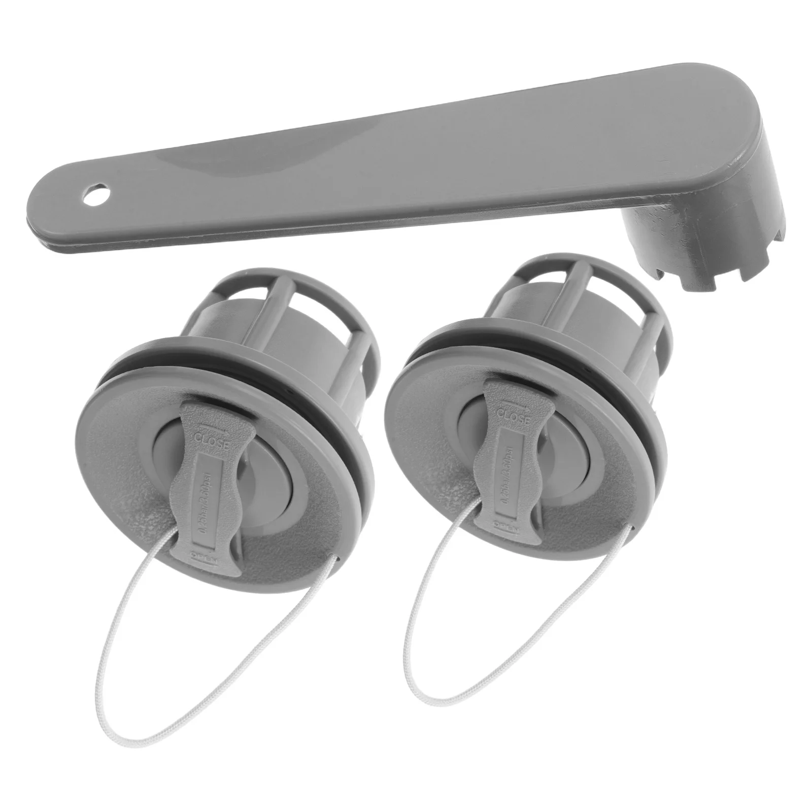 

1 set Inflatable Boat Valve: Screw Thread Air Valve For Kayak Dinghy Anti-Leakage Rapid Inflation Deflation Replacement Scupper