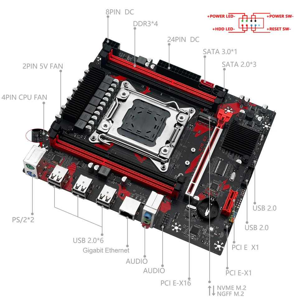 MACHINIST X79 S7 マザーボードコンボ オプション LGA 2011 Intel Xeon