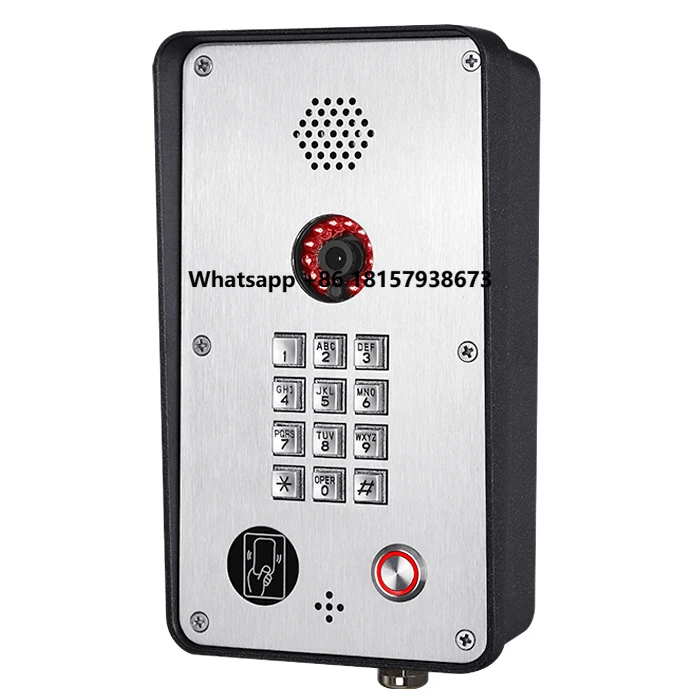 

KNTECH VoIP Outdoor Intercom for Outdoor Emergency Calls Video RFID Door Phone SIP Door Intercom KNZD-52V