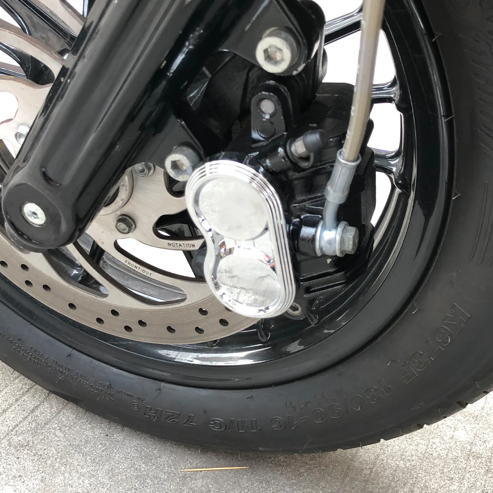 Motorcycle Caliper Cover Trim Accent Chrome Front Brake Calliper Decorative Accessories For Indian Scout Bobber Sixty 2015-2023