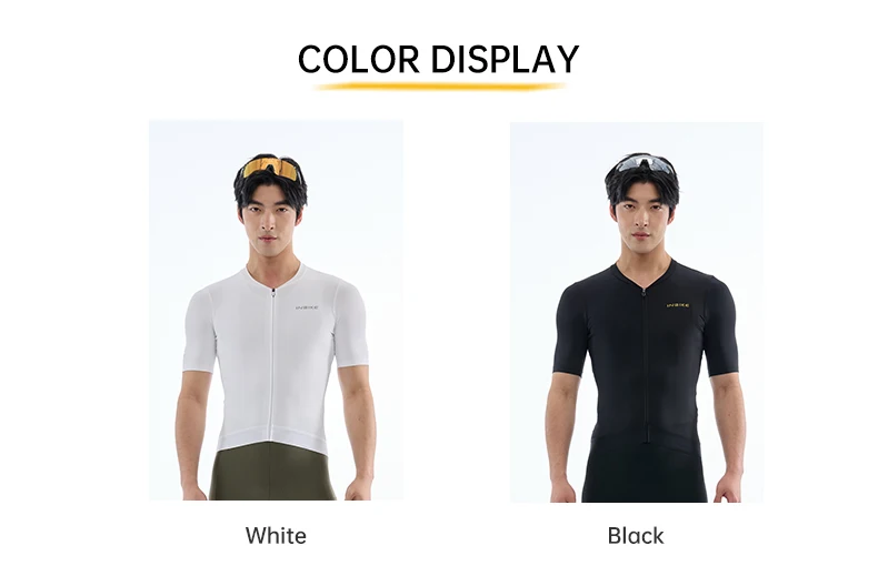 INBIKE Herren-Radtrikot, kurzärmelig, für den Sommer, schnell trocknend, atmungsaktiv, Sport-Shirt mit 3 Rückentaschen, Fahrrad-Oberteile – Detail 3