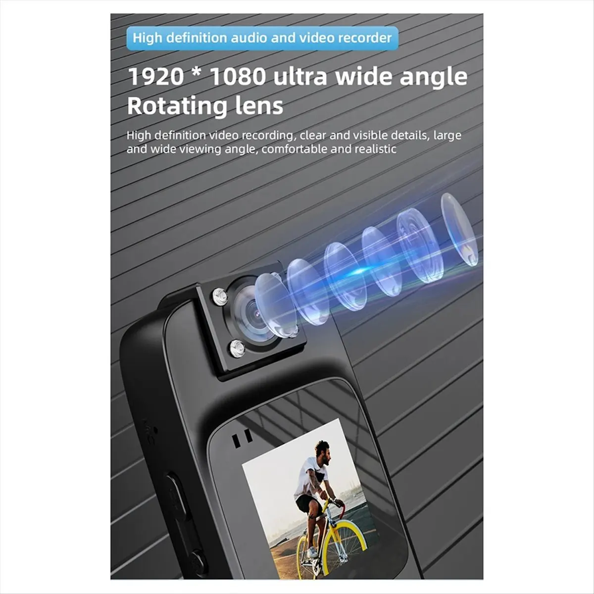 #(Upgraded)New WiFi Camera 4K HD Portable Digital Video Recorder Back Clip Body Cam Night Miniature Camcorder