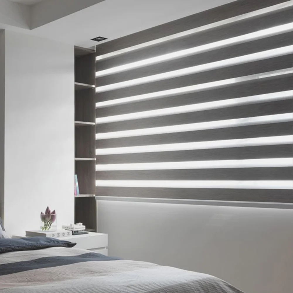 Cordless Zebra Blinds, Day and Night Window Blinds, Customized for Living Room, Bedroom, Wholesale Price