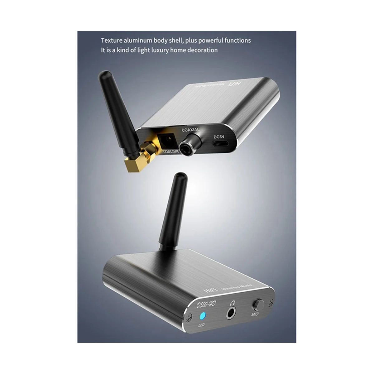 A57G-Bluetooth 5.2 مستقبل الموسيقى HIFI محول الصوت اللاسلكي مع 3.5 ملم Aux Toslink/مخرج محوري لسيارة مكبر الصوت