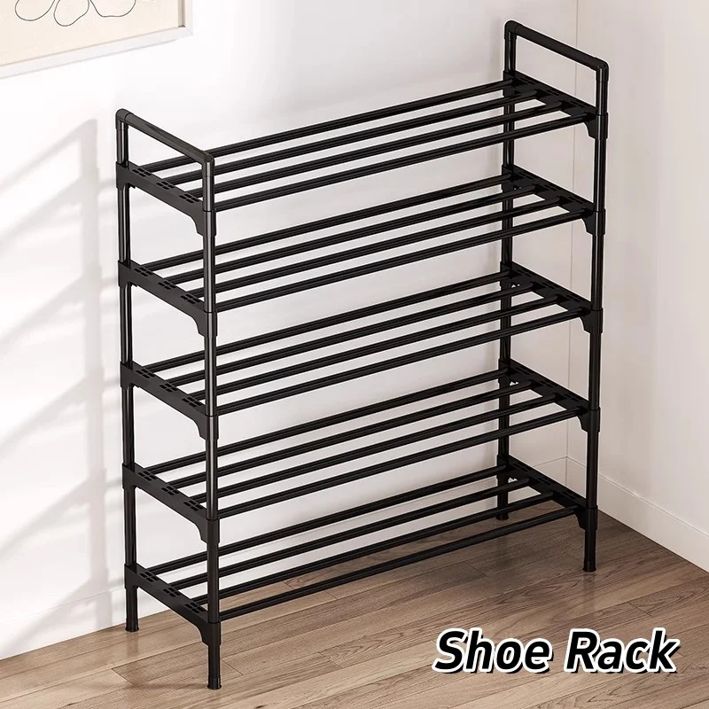 Metal Shoe Rack Small Apartment Combination Shoe Rack Simple Special Dust-proof Multi-layer Practical Shoe Rack Household Items