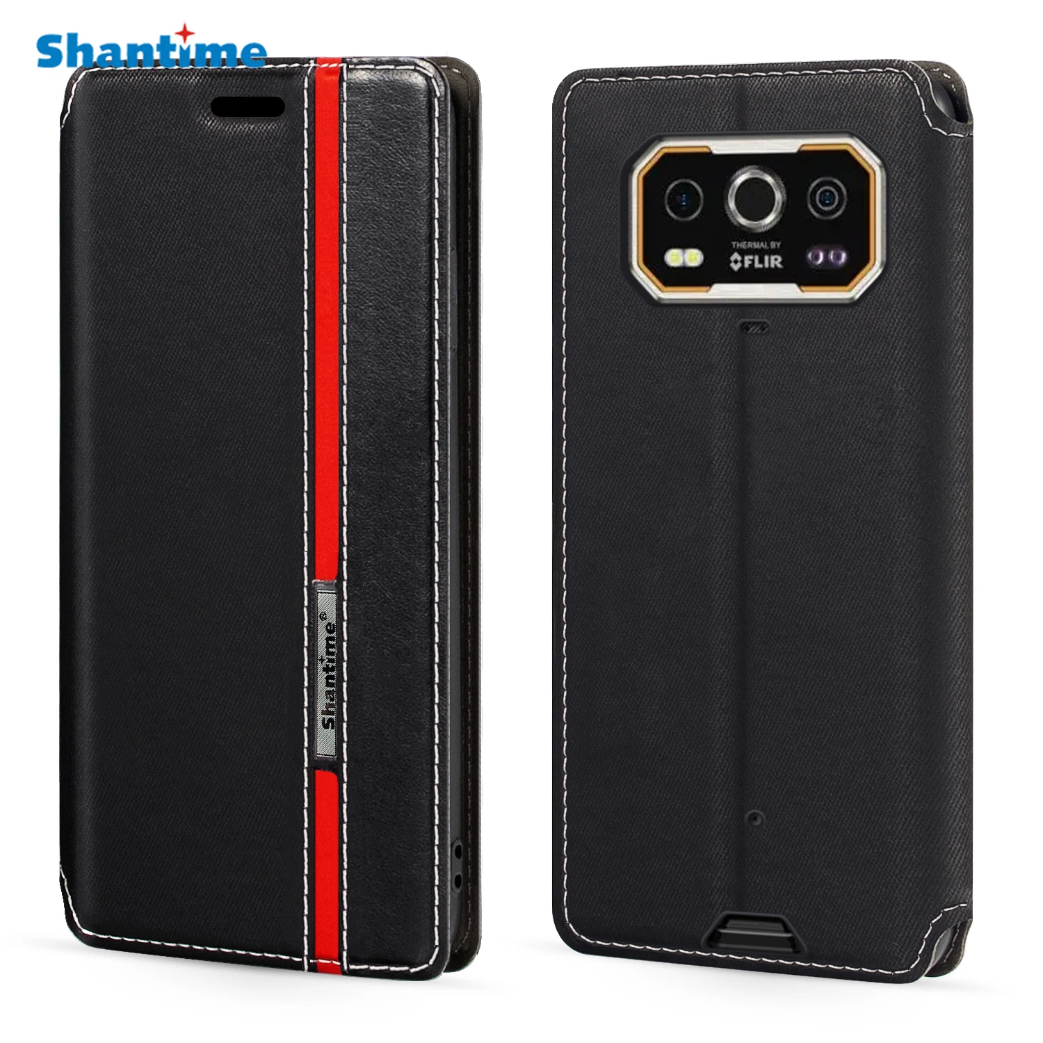 Dla Ulefone Armor 27 4G Case moda wielokolorowe magnetyczne zamknięcie skórzane etui z klapką pokrywa z uchwytem na kartę 6.78 cala