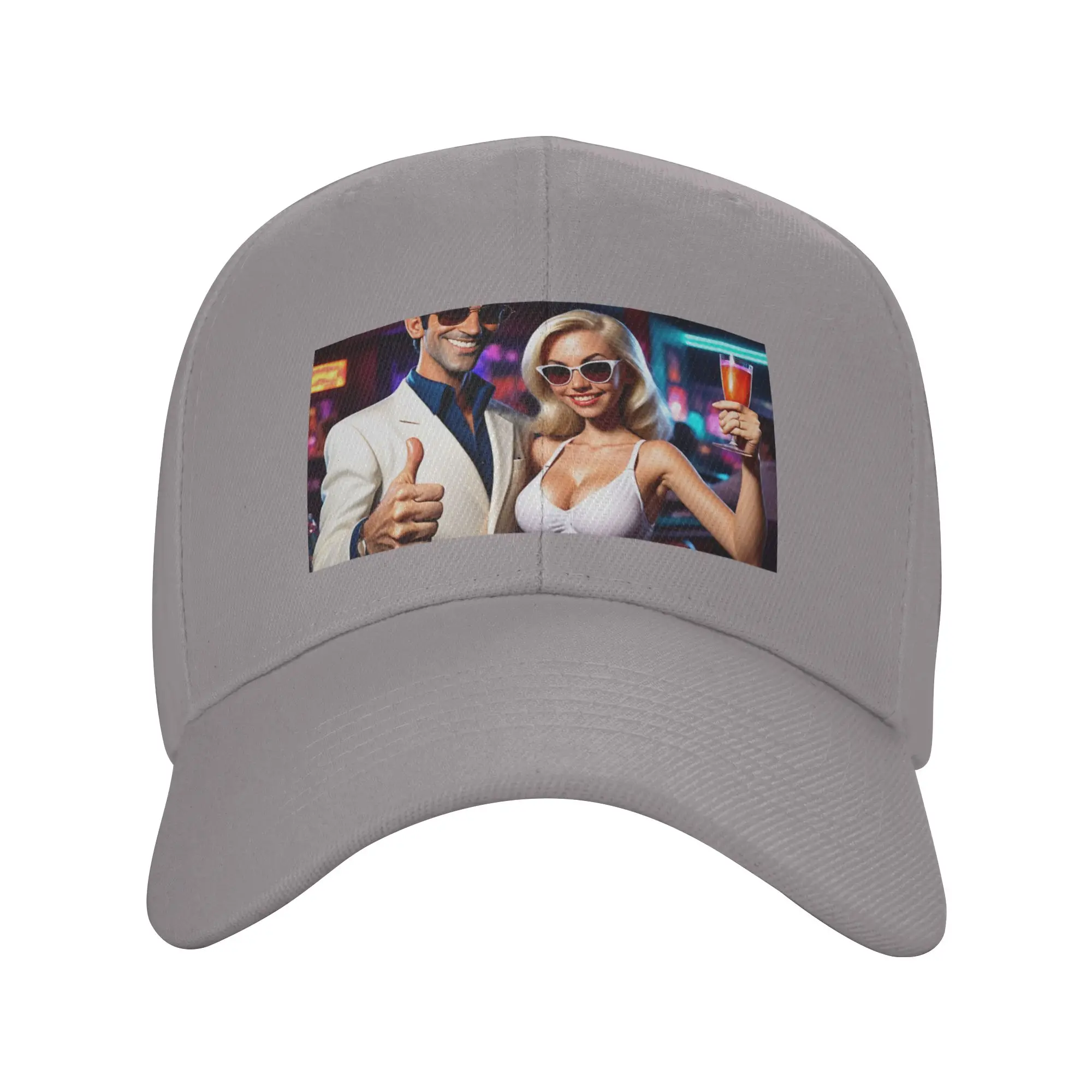 Hot Sale Leisure Suit Larry and Lady Baseball Cap  Cool Women's Sun Hat  Gym Workout Women's Sun Hat