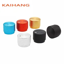 1PCS 20*15.5MM All aluminum Knurled knob cap Potentiometer Knob Panel operation knob cap round hole 6mm