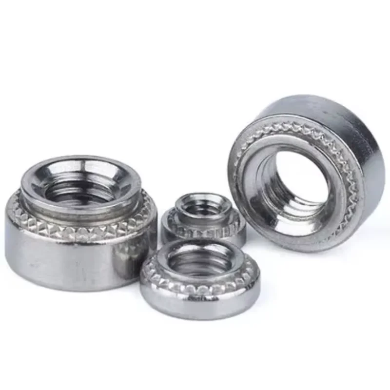 

NSTWO 20pcs Rivet nut CLS-M2-1/2 CLS-M2.5-1/2 Toothed Round nuts Bottom hole 304 stainless steel