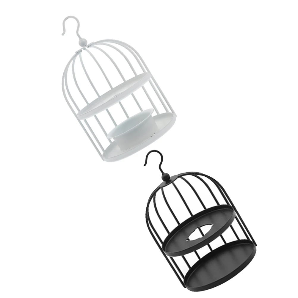 

2pcs Bird Cage Wax Retro Iron Kit Decorative Heater Stove Wax Seal Furnace Melting Pot Warmer Sealing Tool