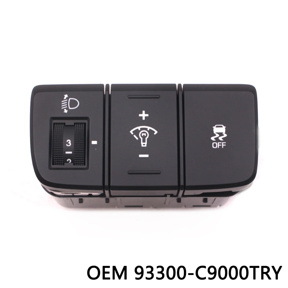 For Hyu-ndai Ix25 Creta Dashboard Brightness Switch OEM 93300C9000 Fog Lamp Headlamp Adjustment Side Slip off Car Accessory