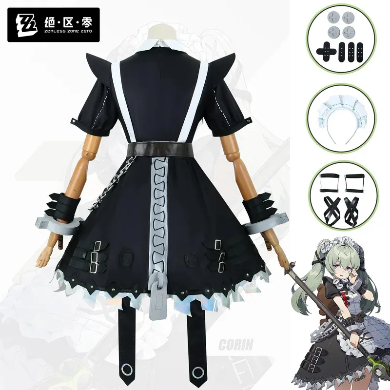 

25COSIn Stock Zenless Zone Zero Corin Wickes Косплей Костюм Полный комплект Парики Платье Униформа Хэллоуин Вечеринка Ролевые игры для девочек Wom