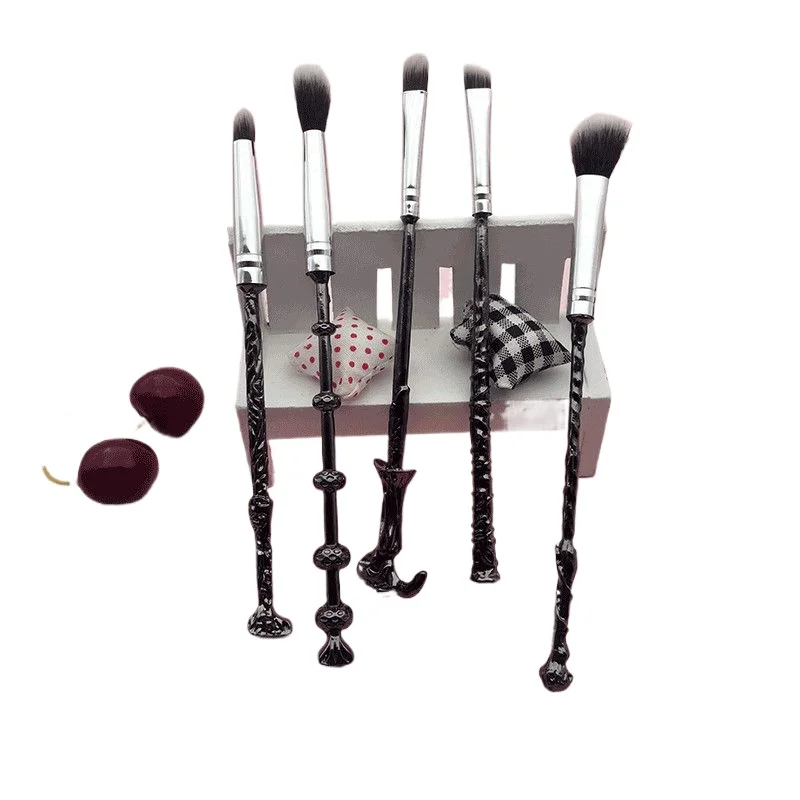 Harry Potter Wand Makeup Brush Set Vavlan Set Metal Portable Eye Shadow Eye Brush Set Harry Potter Wand Birthday Gift